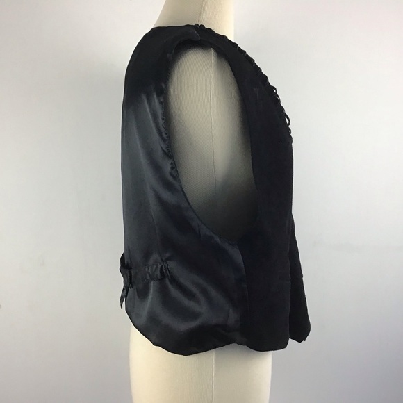 Vintage A.J. Leather vest Black Large - Picture 3 of 6
